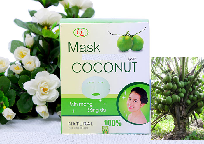 Hộp mặt nạ dừa - Mask from Coconut